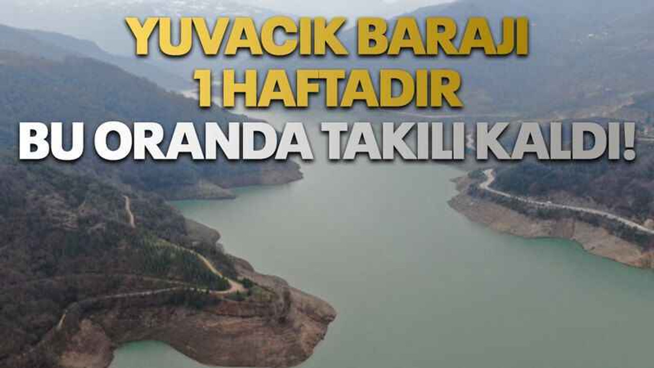 Yuvacık Barajı 1 haftadır bu oranda takılı kaldı!